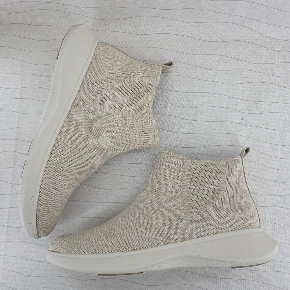 VIVAIA Womens Delilah Knit Pull-On Sand/Tan Boots Shoes Size 45 EU (13 US)